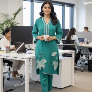 Rayon cotton co-ord set - Image 1