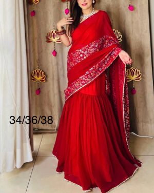 Designer Lehenga saree - Image 1