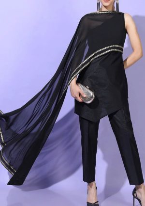 One shoulder Tunic with Trousers - Image 1