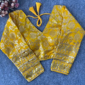 Dola Silk Partywear Blouse - Image 6