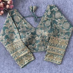 Dola Silk Partywear Blouse - Image 3