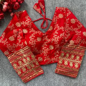 Dola Silk Partywear Blouse - Image 4