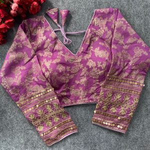 Dola Silk Partywear Blouse - Image 5