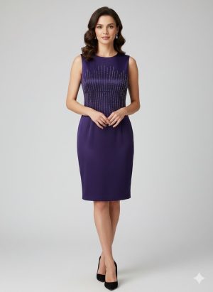 Sleeveless sheath dress - Image 1
