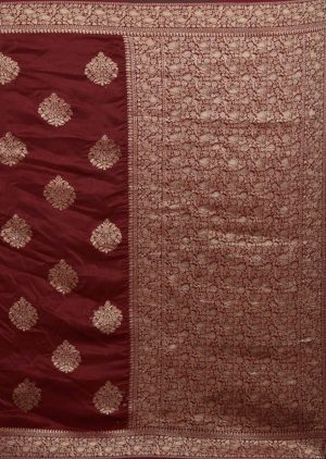 Satin Buti Stonework Saree - Image 6