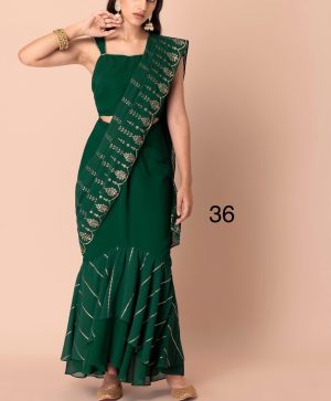 Stunning one-piece Saree - Image 1
