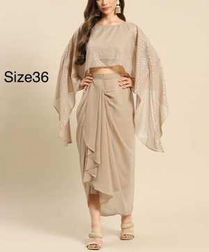 Indo western drape skirt and top - Image 1