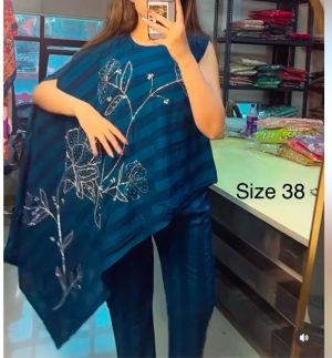 Asymmetrical handwork co-ord set - Image 3