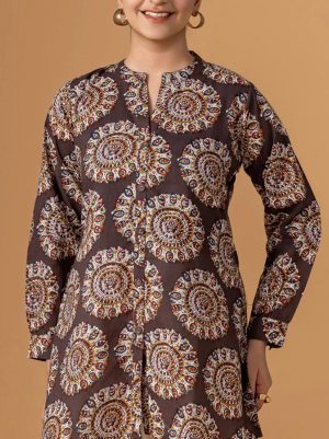 Printed cotton Short Kurti - Image 1