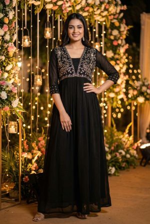 Embroidered Gown - Image 3