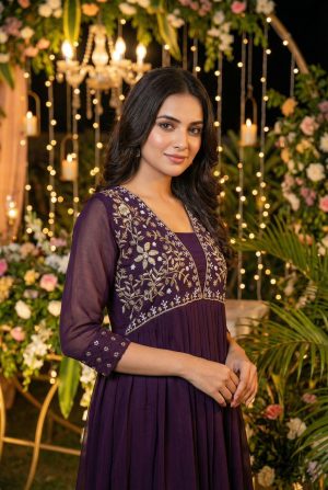 Embroidered Gown - Image 2