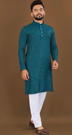 Embordered Kurta set - Image 1