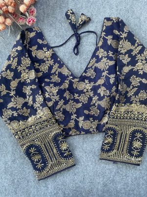 Dola Silk Partywear Blouse - Image 8