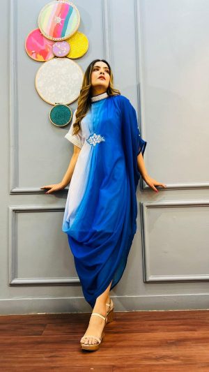 One piece twin shade kaftan - Image 1