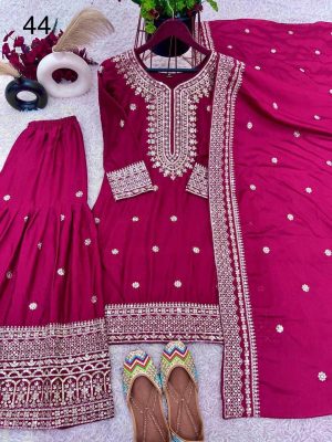 Chinon Silk Sharara Suits Set - Image 1