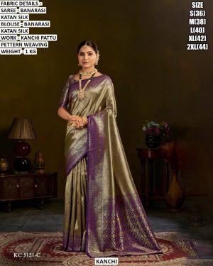 Party &Festival Wear Saree With Blouse - Image 4