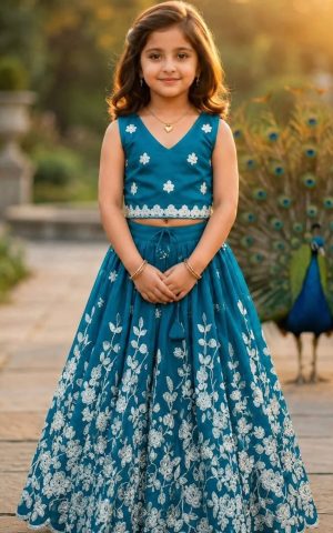 Embroidered Thread-Work Lehenga - Image 5
