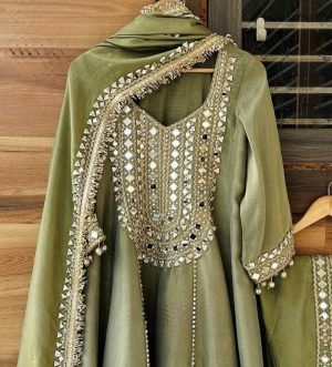 Tissue Shirt with Dhoti Pants - Image 5