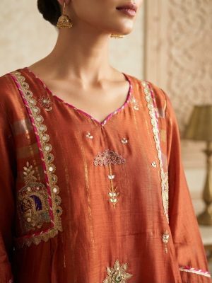 Mul Chanderi 3-Piece Suit - Image 3