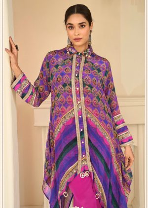 Natural Crepe Silk Set with Bag - Image 6