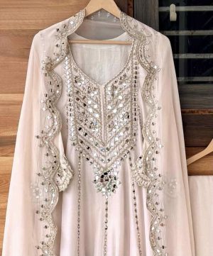 Flared Shirt with Farshi Salwar - Image 14
