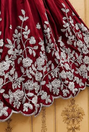 Embroidered Thread-Work Lehenga - Image 8