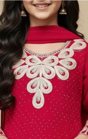 Georgette Embroidered Kurta Set - Image 5