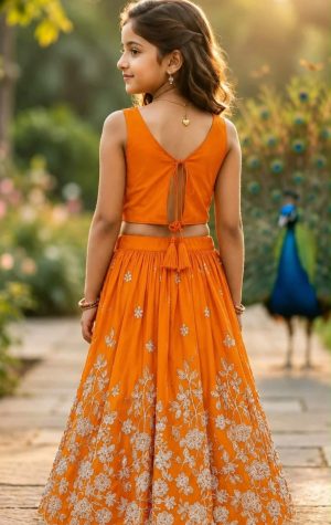 Embroidered Thread-Work Lehenga - Image 6