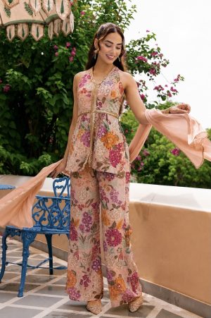 Elegant Crepe Co-ord Set - Image 1