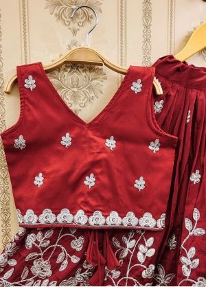 Embroidered Thread-Work Lehenga - Image 7