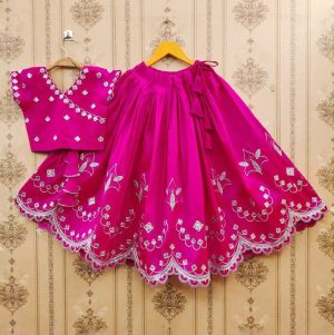 Thread-Work Embroidered Lehenga Choli - Image 2