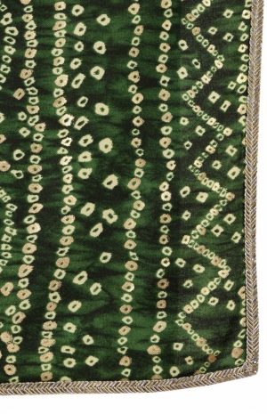 Bandhani Kurta with Trousers & Stole - Image 6