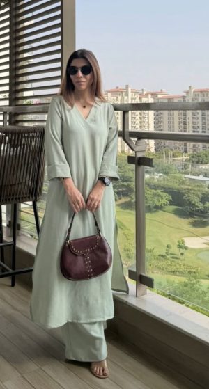 Misty Green Textured Co-ord - Image 3