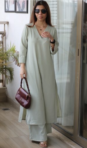 Misty Green Textured Co-ord - Image 1