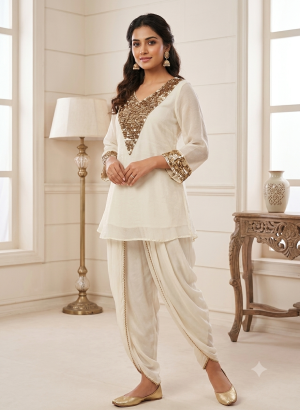 Embroidered Shirt with Tulip Pants - Image 1