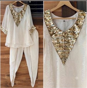 Embroidered Shirt with Tulip Pants - Image 4
