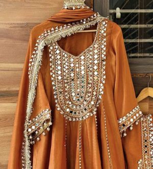 Tissue Shirt with Dhoti Pants - Image 7