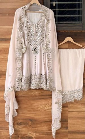 Flared Shirt with Farshi Salwar - Image 6