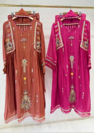 Mul Chanderi 3-Piece Suit - Image 5