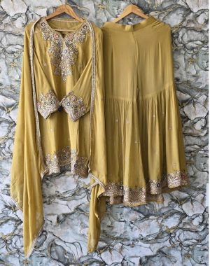 Embroidered Chinon Sharara - Image 3