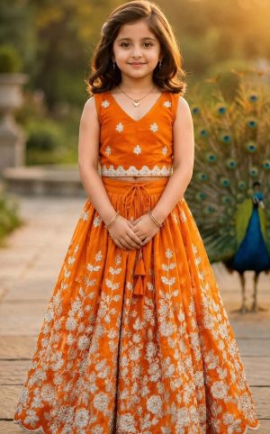 Embroidered Thread-Work Lehenga - Image 4