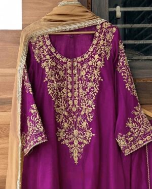 Raw Silk Designer Sharara - Image 12