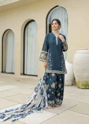 Mul Chanderi Three-Piece - Image 3