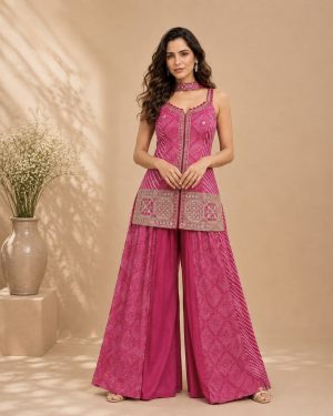 Elegant Simar Silk Sharara - Image 1