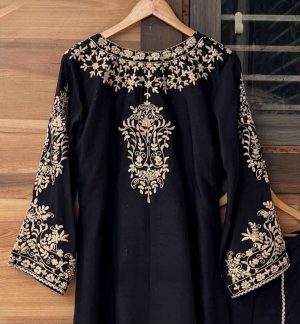 Raw Silk Designer Sharara - Image 20