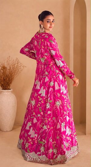 Elegant Chinon Jacket Set - Image 7