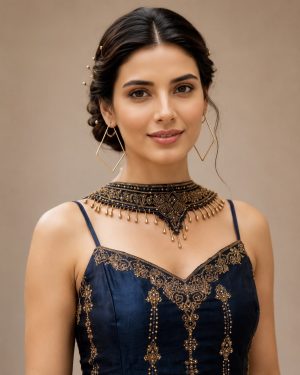 Elegant Embroidered Silk Palazzo - Image 2