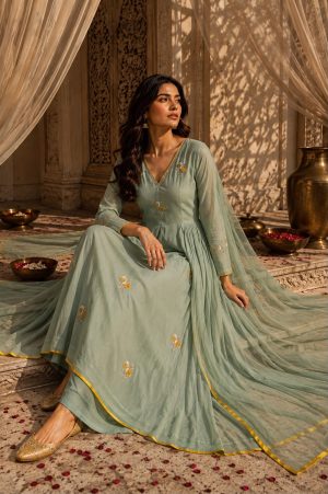 Beautiful Mul Chanderi Outfit - Image 4