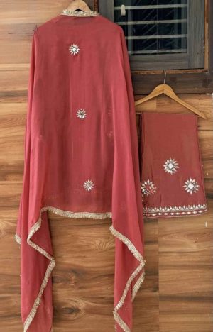 Shimmering Elegance with Mirror-Work Charm - Image 11