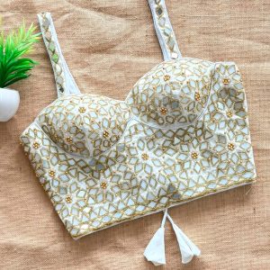 Beautiful Handwork Mirror Blouse - Image 6
